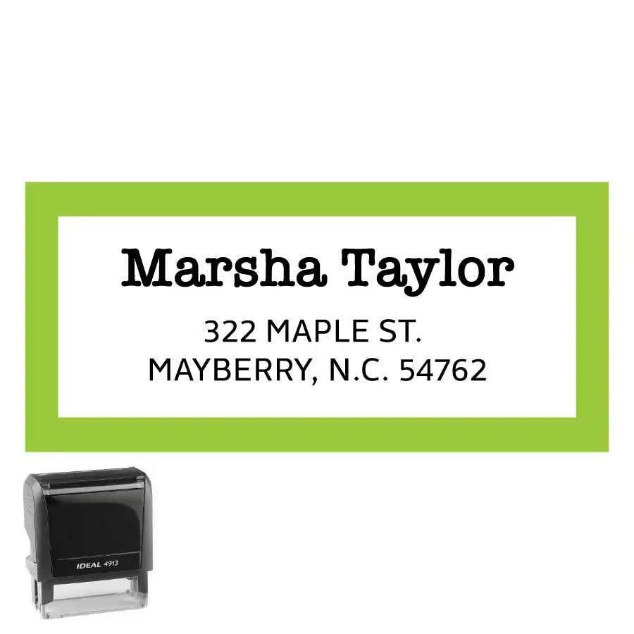 Rectangle Address Stamp