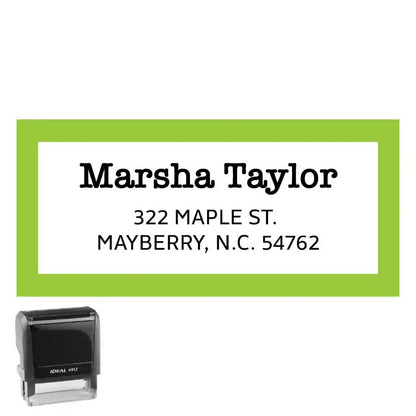 Rectangle Address Stamp