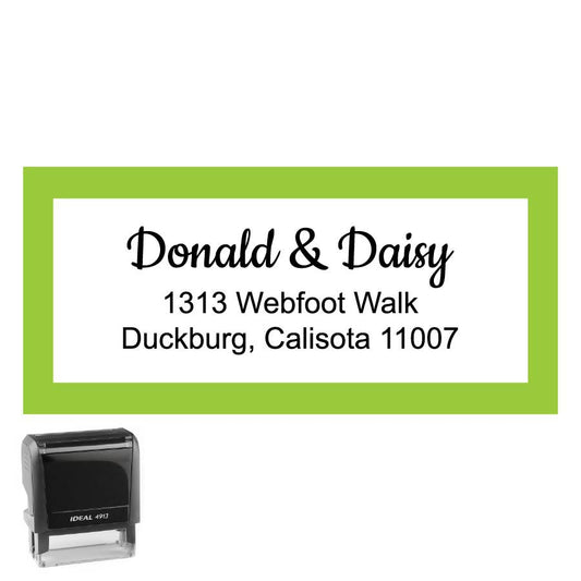 Personalized Rectangle Address Self-Inking Stamp