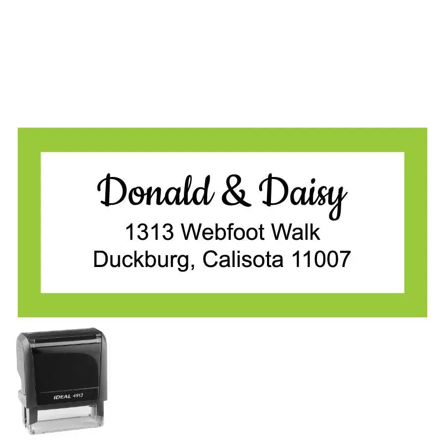 Personalized Rectangle Address Self-Inking Stamp