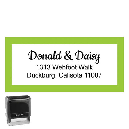 Personalized Rectangle Address Self-Inking Stamp