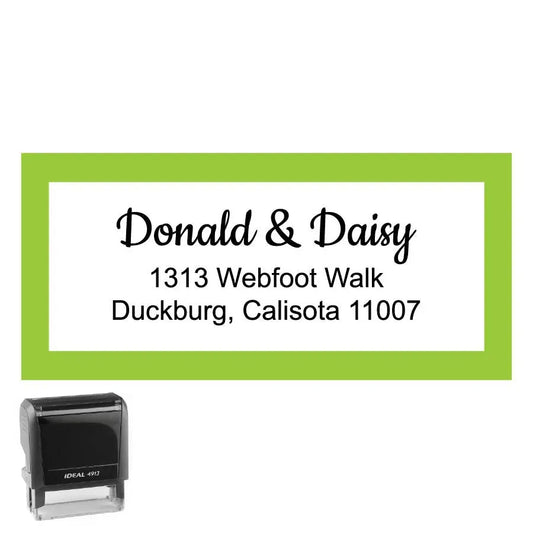 Personalized Rectangle Address Self-Inking Stamp