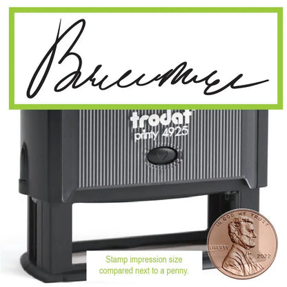 Wide Custom Signature Self inking Stamp Trodat 4925