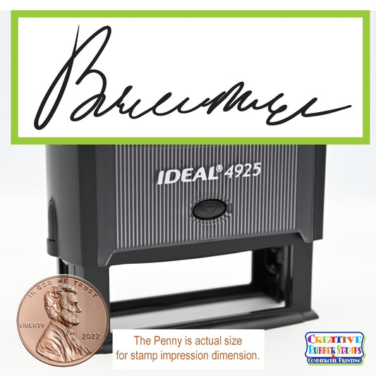 Personalized Self-Inking Signature Stamps - Custom Signature Stamp | Great  for Documents and Other Official Paperwork | Provides Thousands of