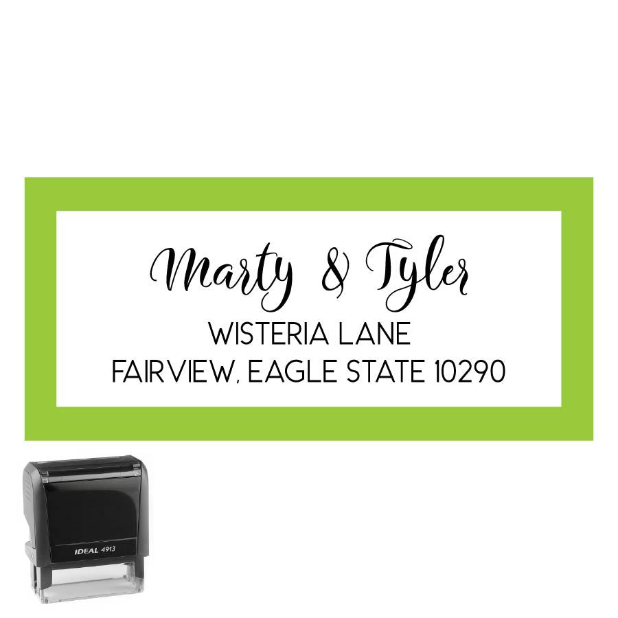 Personalized Rectangle Address Self-Inking Stamp