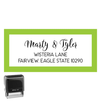 Personalized Rectangle Address Self-Inking Stamp