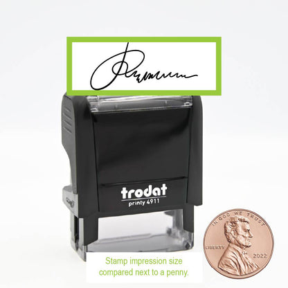 Extra Small Custom Signature Self inking Stamp Trodat 4911