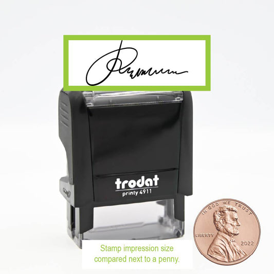 Extra Small Custom Signature Self inking Stamp Trodat 4911