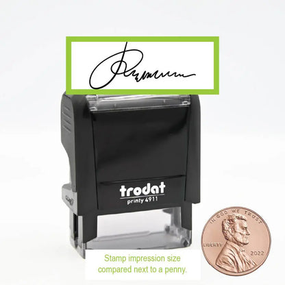 Extra Small Custom Signature Self inking Stamp Trodat 4911