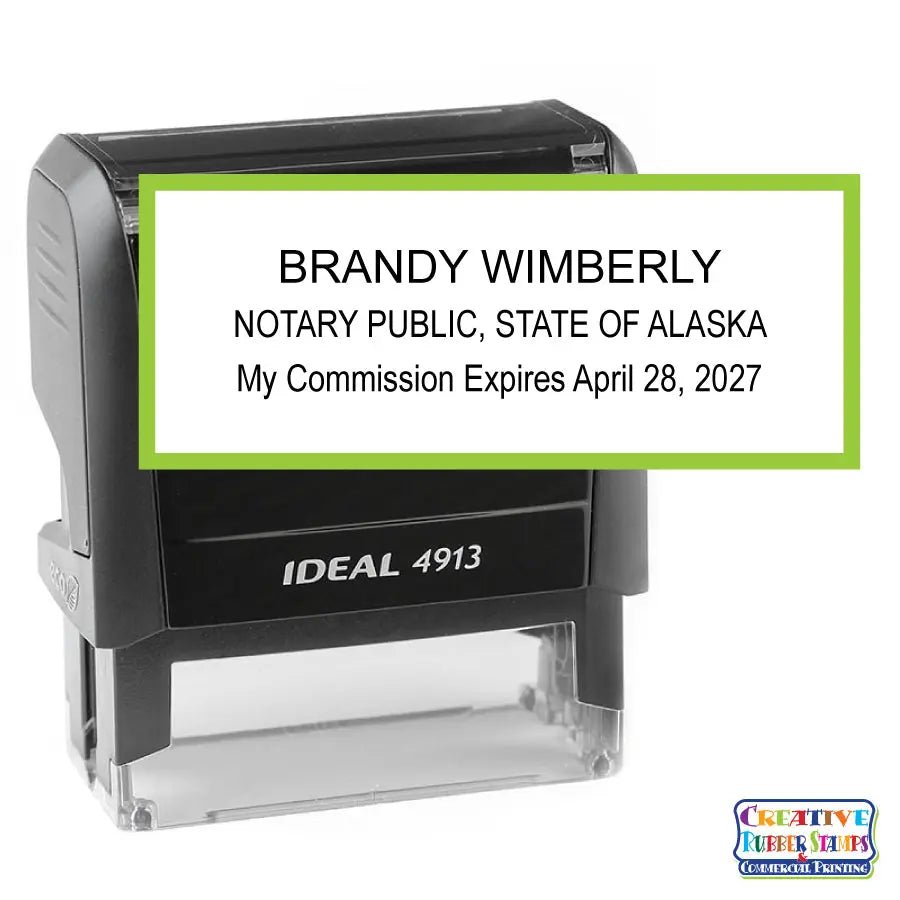 Alaska Notary Public Self - Inking Stamp - Creative Rubber Stamps