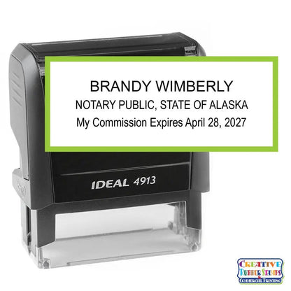 Alaska Notary Public Self - Inking Stamp - Creative Rubber Stamps