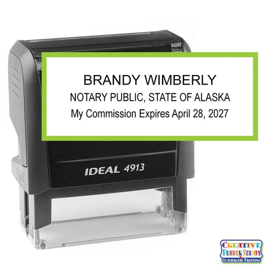 Alaska Notary Public Self - Inking Stamp - Creative Rubber Stamps