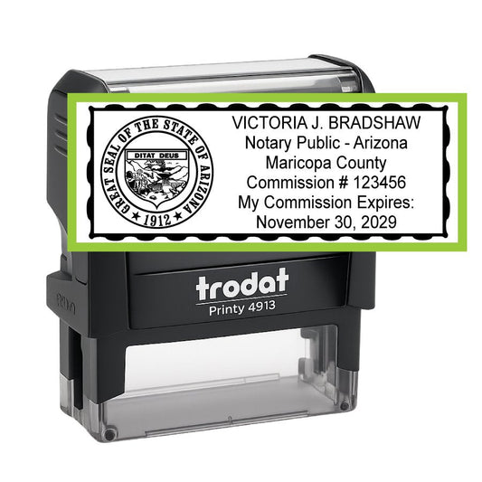 Arizona Notary Public Self - Inking Stamp - Creative Rubber Stamps