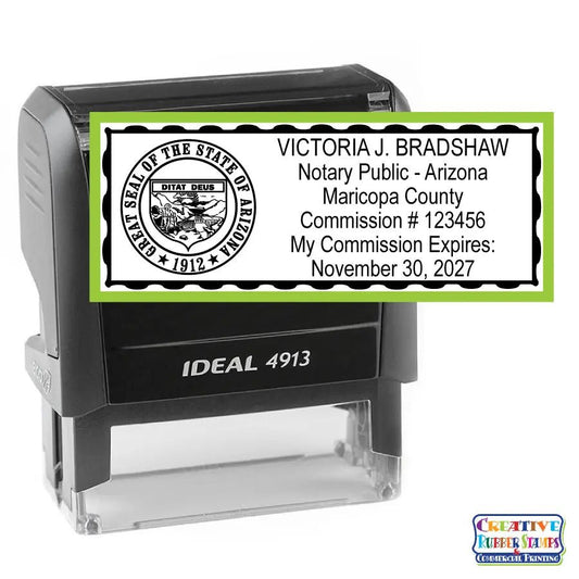 Arizona Notary Public Self - Inking Stamp - Creative Rubber Stamps