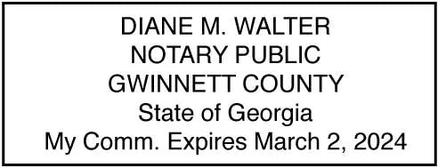 Georgia Notary Public Self - Inking Stamp - Creative Rubber Stamps