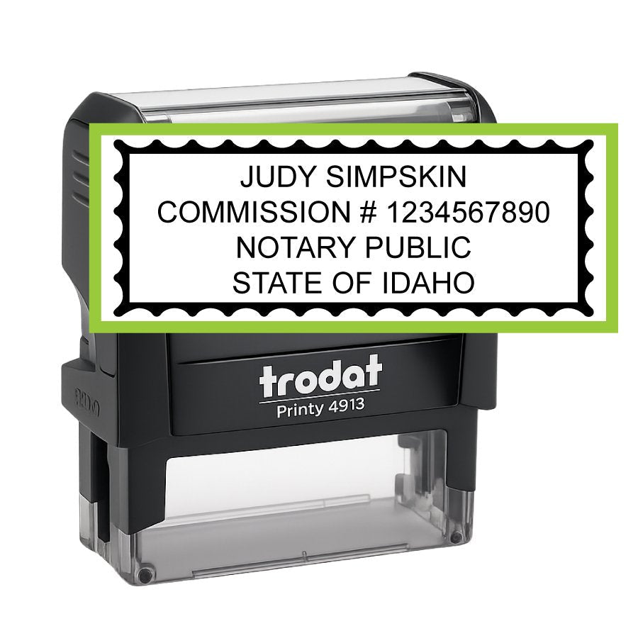 Idaho Notary Public Self - Inking Stamp - Creative Rubber Stamps