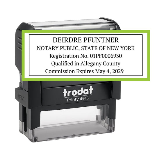 New York Notary Public Self - Inking Stamp - Creative Rubber Stamps