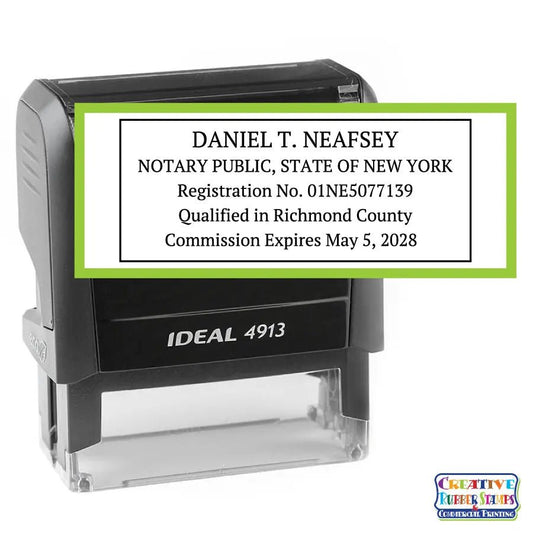New York Notary Public Self - Inking Stamp - Creative Rubber Stamps