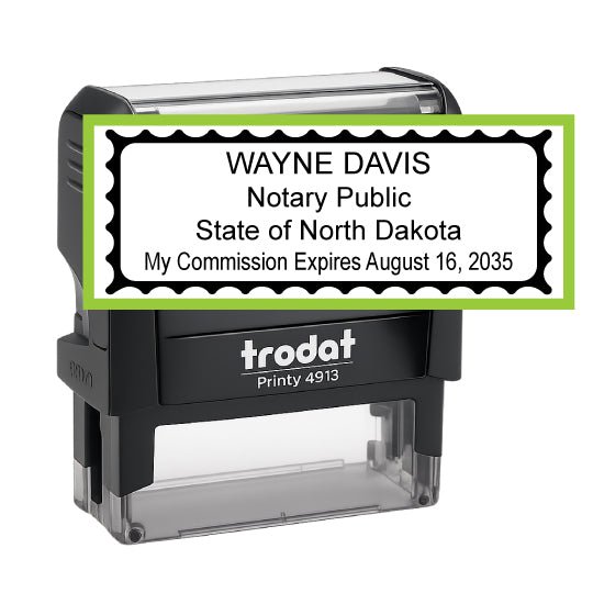 North Dakota Notary Public Self-Inking Stamp - Creative Rubber Stamps