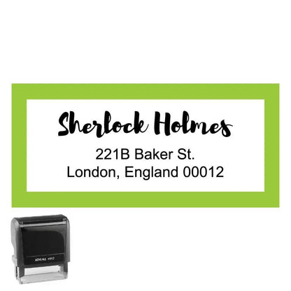 Personalized Address Stamp Baker Rectangle - Creative Rubber Stamps
