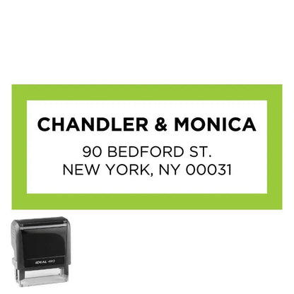 Personalized Address Stamp Bedford Rectangle - Creative Rubber Stamps