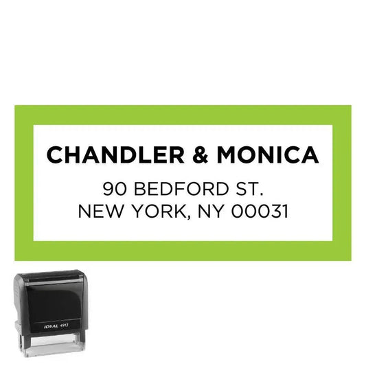 Personalized Address Stamp Bedford Rectangle - Creative Rubber Stamps