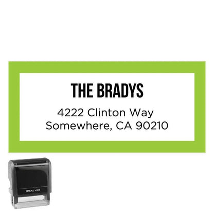 Personalized Address Stamp Brady Rectangle - Creative Rubber Stamps