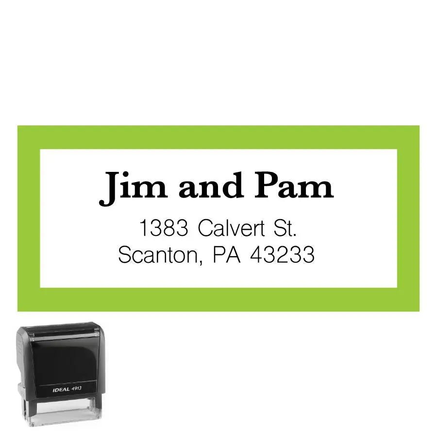 Personalized Address Stamp Calvert Rectangle - Creative Rubber Stamps