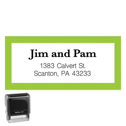 Personalized Address Stamp Calvert Rectangle - Creative Rubber Stamps
