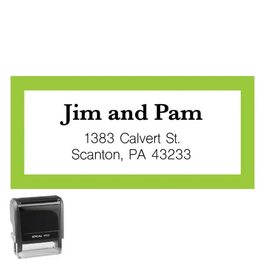 Personalized Address Stamp Calvert Rectangle - Creative Rubber Stamps