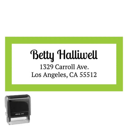 Personalized Address Stamp Carroll Rectangle - Creative Rubber Stamps