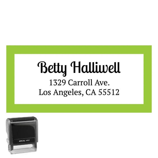 Personalized Address Stamp Carroll Rectangle - Creative Rubber Stamps