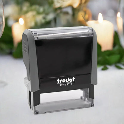 Personalized Address Stamp Carroll Rectangle - Creative Rubber Stamps