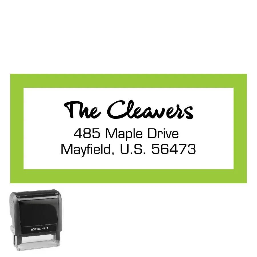 Personalized Address Stamp Cleavers Rectangle - Creative Rubber Stamps