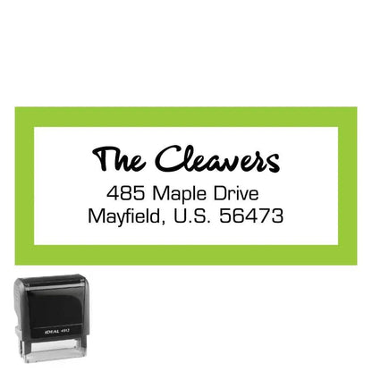 Personalized Address Stamp Cleavers Rectangle - Creative Rubber Stamps