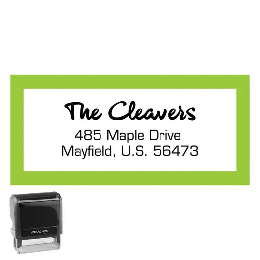 Personalized Address Stamp Cleavers Rectangle - Creative Rubber Stamps