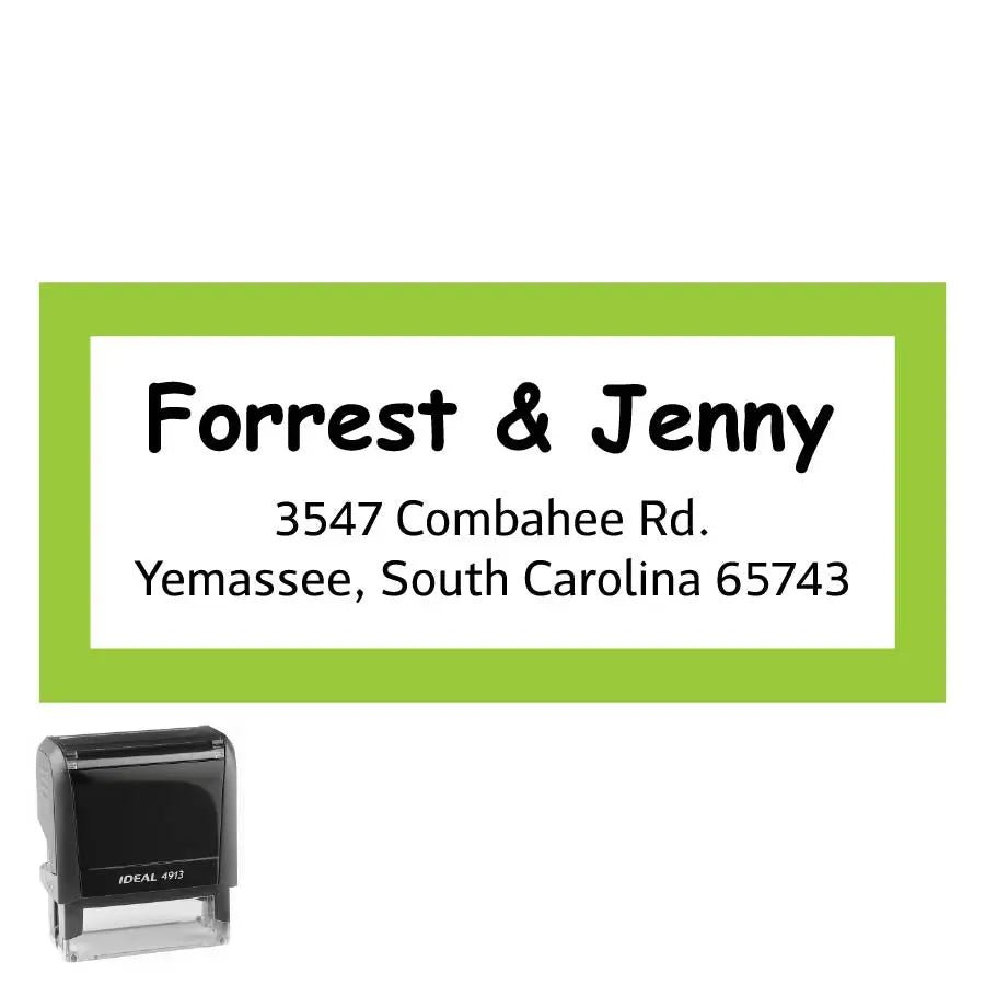 Personalized Address Stamp Combahee Rectangle - Creative Rubber Stamps
