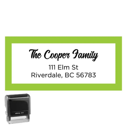 Personalized Address Stamp Elm Rectangle - Creative Rubber Stamps