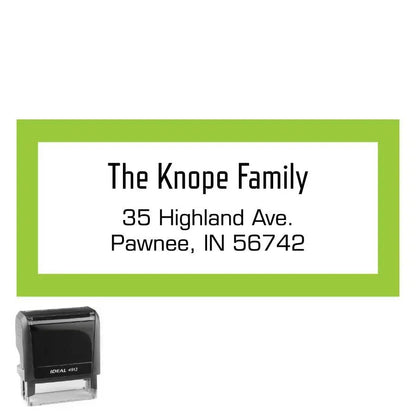 Personalized Address Stamp Highland Rectangle - Creative Rubber Stamps