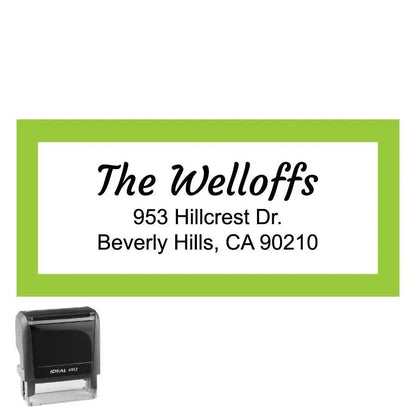 Personalized Address Stamp Hillcrest Rectangle - Creative Rubber Stamps