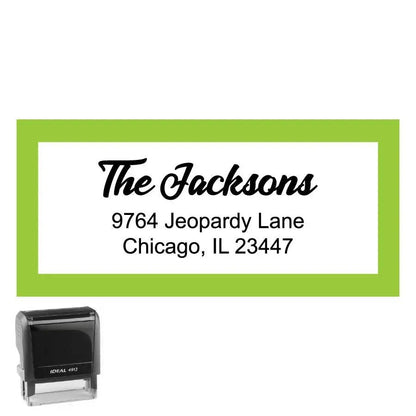 Personalized Address Stamp Jacksons Rectangle - Creative Rubber Stamps