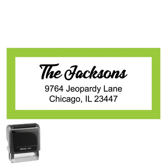 Personalized Address Stamp Jacksons Rectangle - Creative Rubber Stamps