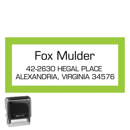 Personalized Address Stamp Mulder Rectangle - Creative Rubber Stamps