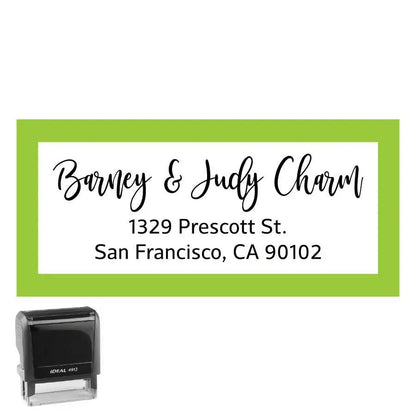 Personalized Address Stamp Prescott Rectangle - Creative Rubber Stamps