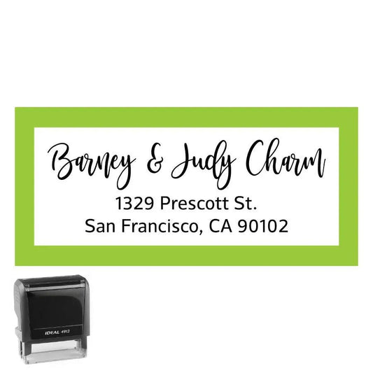 Personalized Address Stamp Prescott Rectangle - Creative Rubber Stamps