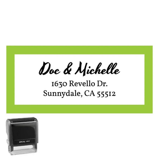 Personalized Address Stamp Revello Rectangle - Creative Rubber Stamps