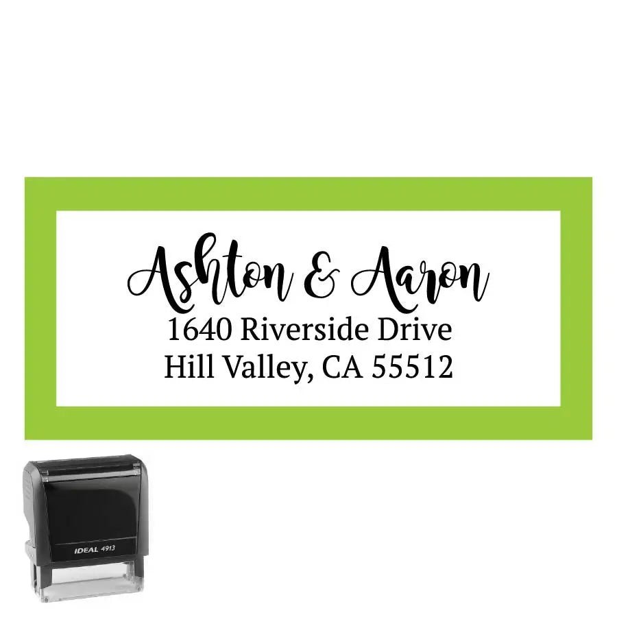 Personalized Address Stamp Riverside Rectangle - Creative Rubber Stamps