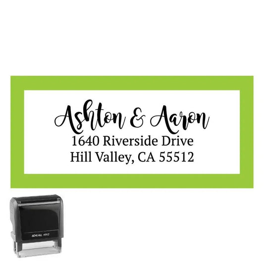 Personalized Address Stamp Riverside Rectangle - Creative Rubber Stamps