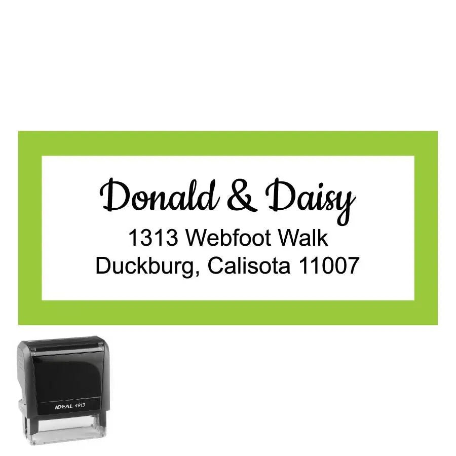 Personalized Address Stamp Webfoot Rectangle - Creative Rubber Stamps