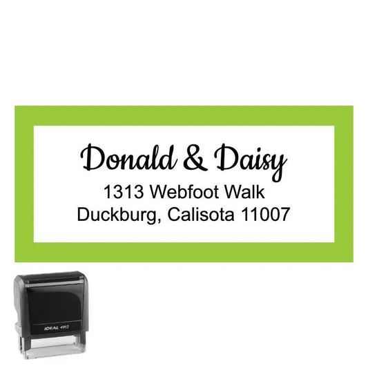 Personalized Address Stamp Webfoot Rectangle - Creative Rubber Stamps